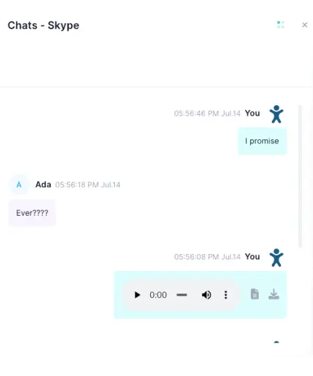 monitor Skype chats with Skype spy App